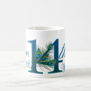 Mug Numéro 14/tasse de conception des textes de