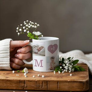 Mug Numéro 1 Maman Photo Collage Gold Frame