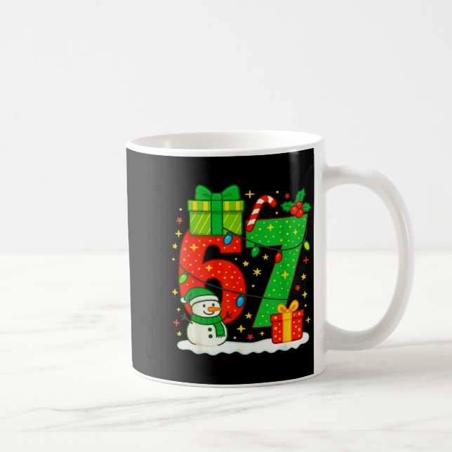 Mug Numéro 67 Mème de Noël couple correspondant 67 Six (Droite)
