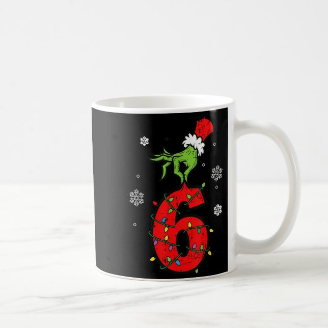 Mug Numéro 6 correspondant 67 Meme 6 7 Noël garçons je (Droite)