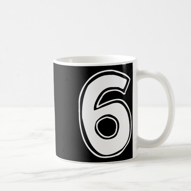 Mug Numéro 6 Six Sept 6 7 Mème 67 Drôle 6ème Anniversa (Droite)