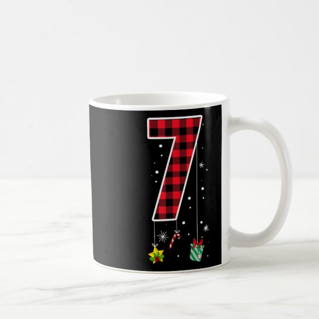 Mug Numéro 7 Citation de mème drôle 6 7 Six Sept Noël (Droite)