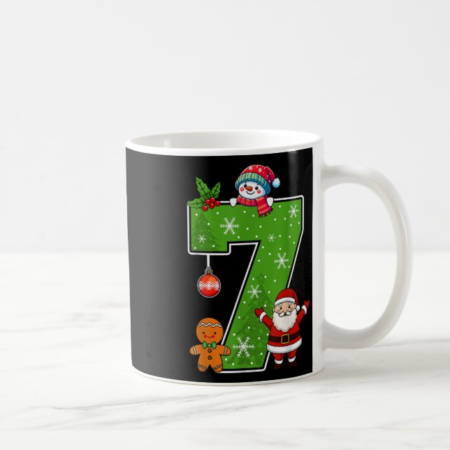 Mug Numéro 7 Drôle 67 Mème Couple Pyjama Noël Ma (Droite)