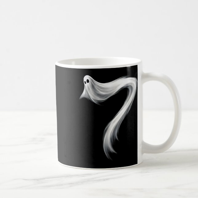 Mug Numéro 7 Fantôme Drôle Six Sept 67 Halloween Meme  (Droite)