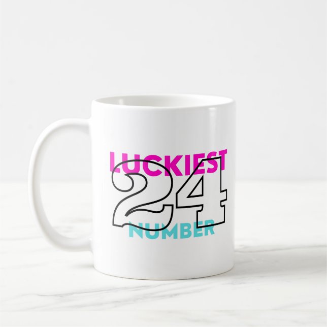 Mug numéro de chance 24 (Gauche)