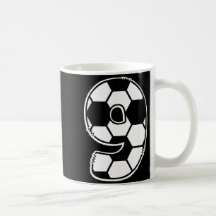 Mug Numéro de football 9 Anniversaire des enfants Foot