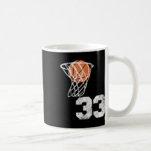 Mug Numéro de lecteur vintage Sketll Jersey Numéro 33