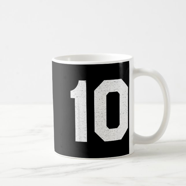 Mug Numéro de maillot #10 10e anniversaire  (Droite)