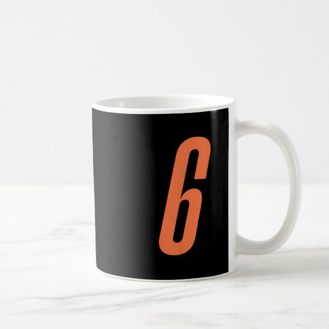 Mug Numéro Orange 6 7 Mème Drôle D'Halloween Correspon (Droite)
