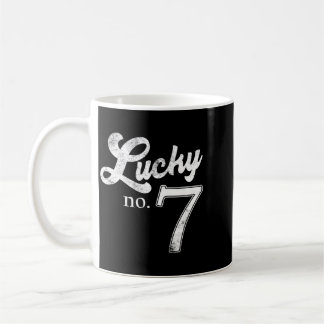 Mug Numéro Sept Chanceux Favourite Number en Détresse