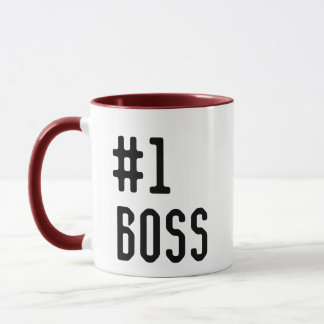Mug Numéro Un Boss Cadeau de Noël personnalisé pour Bo