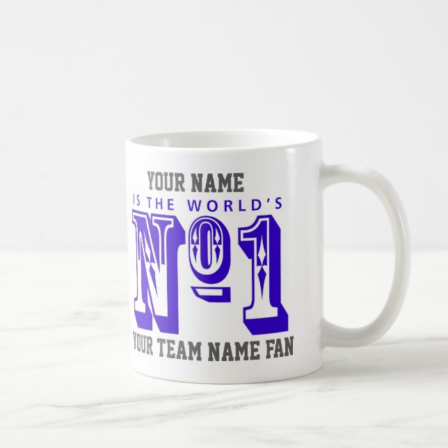 Mug Numéro Un Du Fan De Football. Supporter du footbal (Droite)
