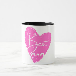 Mug Numéro Un Maman Coeur Rose Fête des mères