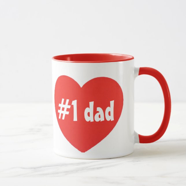 Mug numéro un papa beker (Droite)