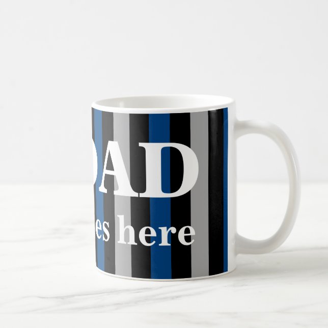 Mug Numéro un père avec son nom (Droite)