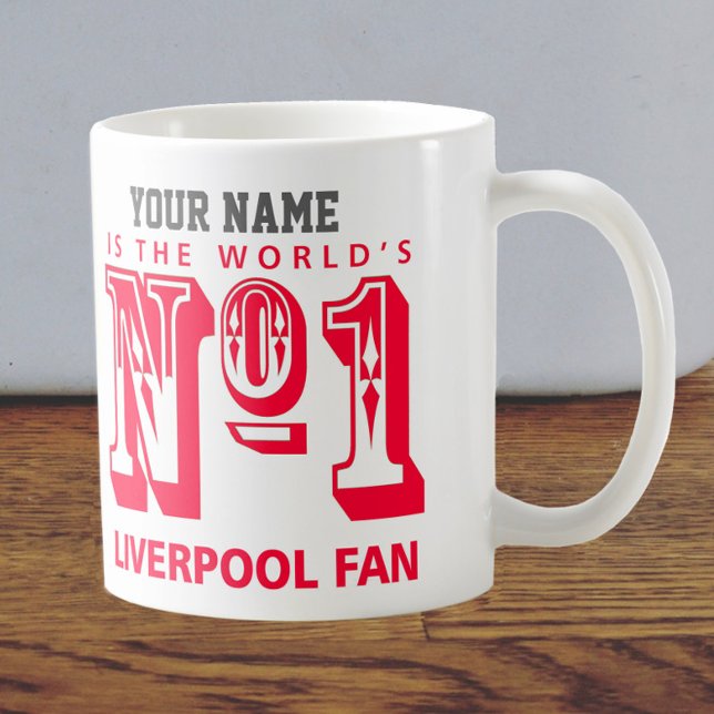 Mug Numéro Un Ventilateur Liverpool (Créateur téléchargé)