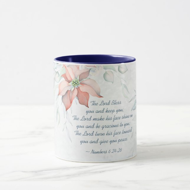 Mug Numéros 6:24-26 Le Seigneur vous bénisse Noël (Centre)