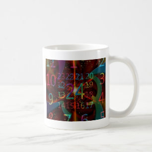 Mug Numéros psychadéliques motif, design fascinant