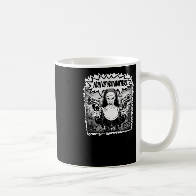 Mug Nun Of You' Funny Warrior Nun Sticker d'art comiqu (Droite)