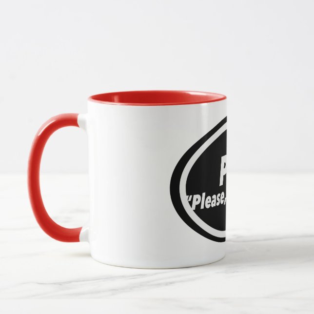 Mug Nurse Humor Print Novelty: P R N (Gauche)