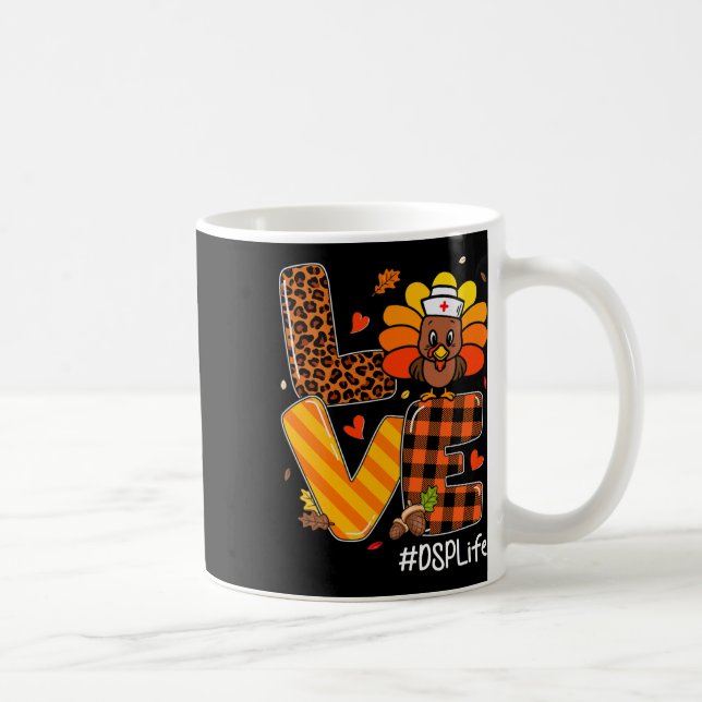 Mug Nurse Life Fall Dsp Nurse Turkey Thanksgiving Day (Droite)