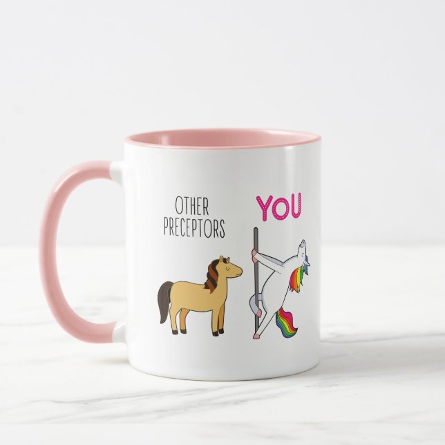 Mug Nurse Préceptor Funny Unicorn Café (Gauche)