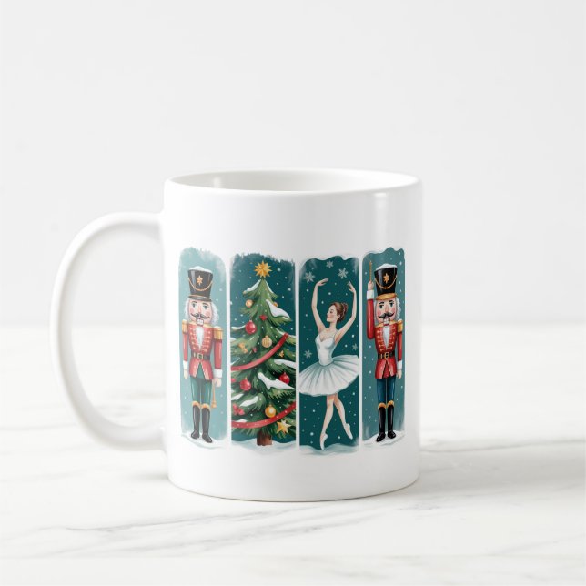 Mug Nutcracker Noël Ballet de vacances Scène (Gauche)