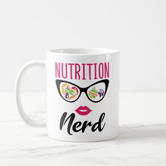 Mug Nutrition Nerd nutritionniste diététiste (Gauche)