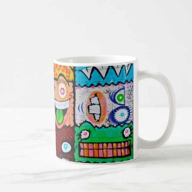 Mug NY Graffiti Street Art - Mignons monstres soyeux (Droite)
