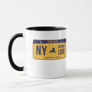 Mug NY Ma première plaque de licence d'amour