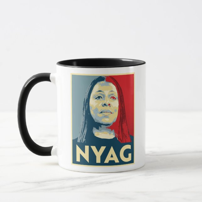 Mug NYAG Letitia James (Gauche)