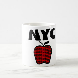 Mug NYC - Grand Apple avec chacune des 5 villes