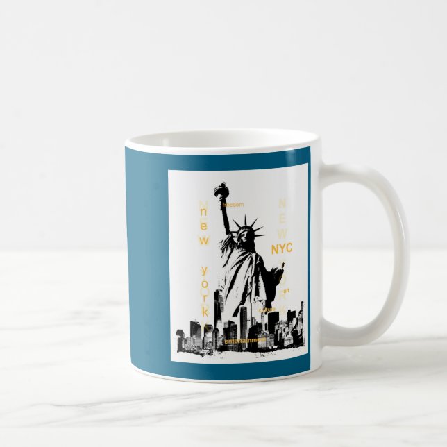 Mug Nyc New York Brooklyn Bridge Liberty Statue Mens _ (Droite)