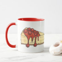 NYC New York Cherry Cheesecake pâtisserie en tranc