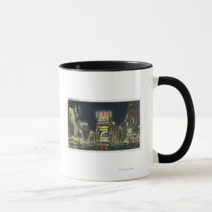Mug NYC, nouveau YorkView de Times Square la nuit # 2
