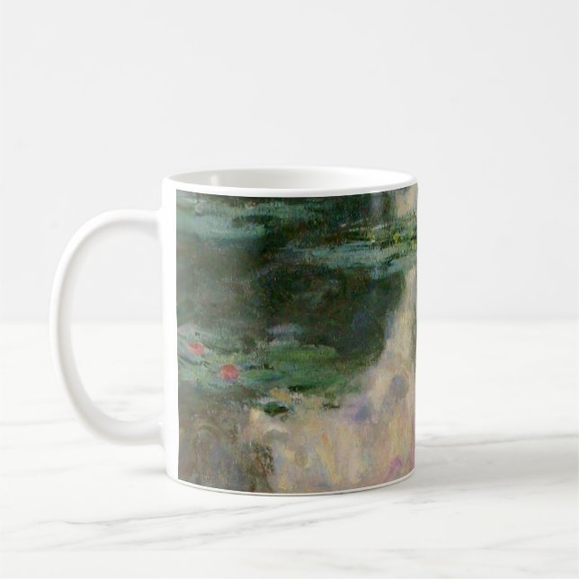 Mug Nymphéas dans un étang vert rose par Claude Monet (Gauche)