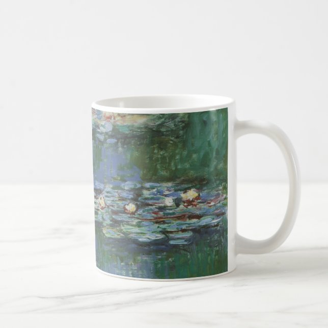 Mug Nymphéas par Claude Monet, Fleurs Vintage (Droite)