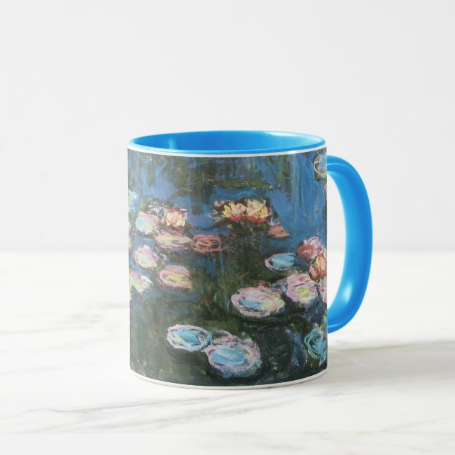 Mug Nymphéas par Claude Monet, Impressionnisme Vintage (Devant droit)
