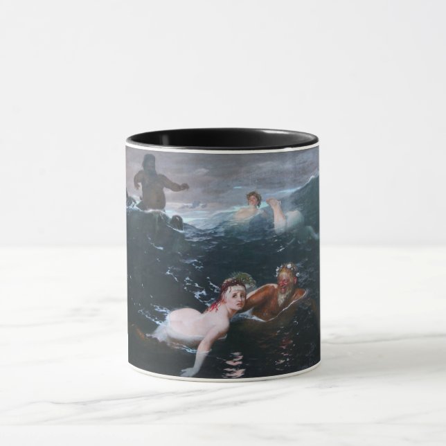 Mug Nymphes et Satyres Jouer dans les vagues (Centre)