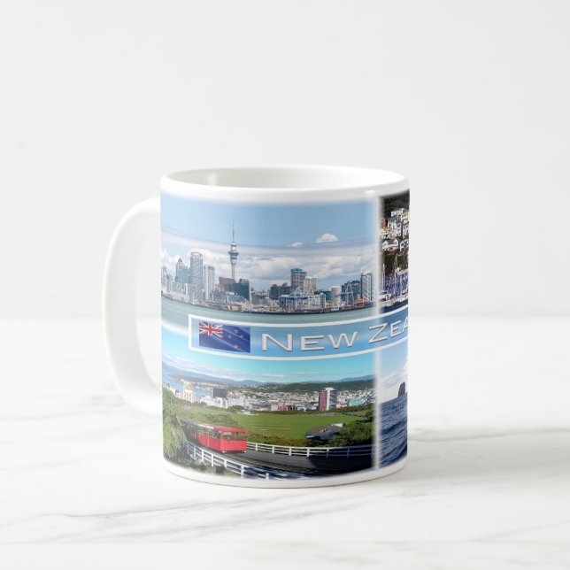 Mug NZ Auckland Skyline - Wellington panorama - (Devant gauche)