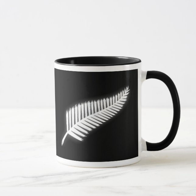 Mug NZ Silver Fern Emblem National Emblem Cadeau Patri (Droite)