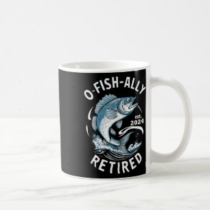 Mug O-fish-ialement Retraité 2024 B Pêche