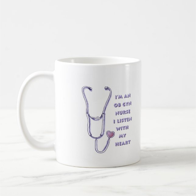 Mug Ob Gyn Nurse Heart (Gauche)