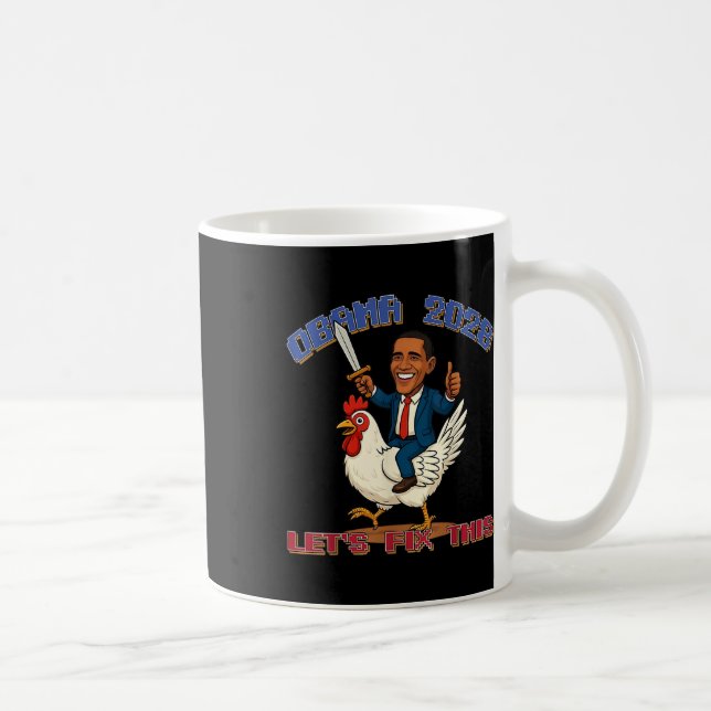 Mug Obama Chicken Gamer Réparons cet Humour patriotiqu (Droite)