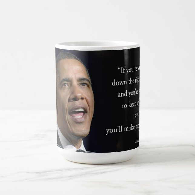Mug Obama Et Citation Motivante Beau Belle  (Centre)