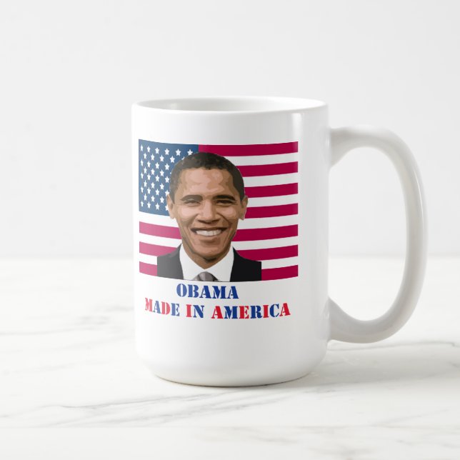 Mug Obama, fabriqué en Amérique (Droite)