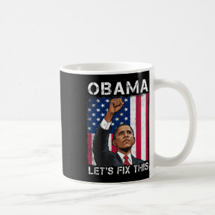 Mug Obama pour le président 2028 Drapeau américain Oba