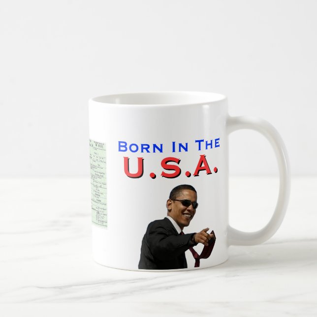 Mug Obama : Soutenu aux Etats-Unis (Droite)