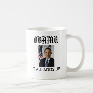 Mug obamaportrait, OBAMA, IL TOUT AJOUTE… - customisé