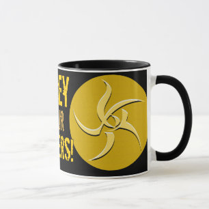 Mug Obéissez À Vos Aînés ! SYMBOLE JAUNE Ringer Mu